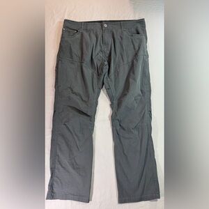 Kuhl Renegade Pants Men's 38x30 Gray Stretch Outdoor Hiking Style Nylon Trail